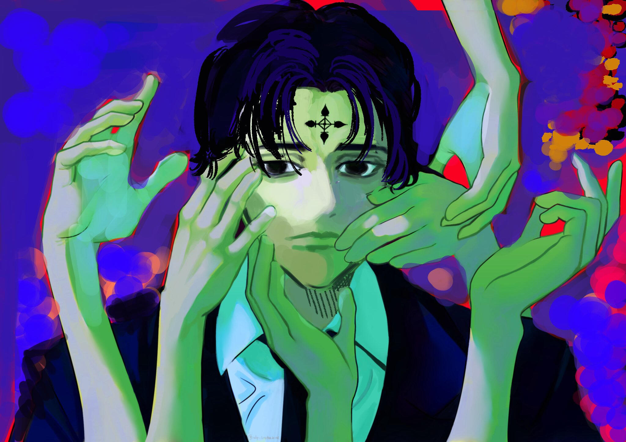 Chrollo (portrait w complex details + polish render))